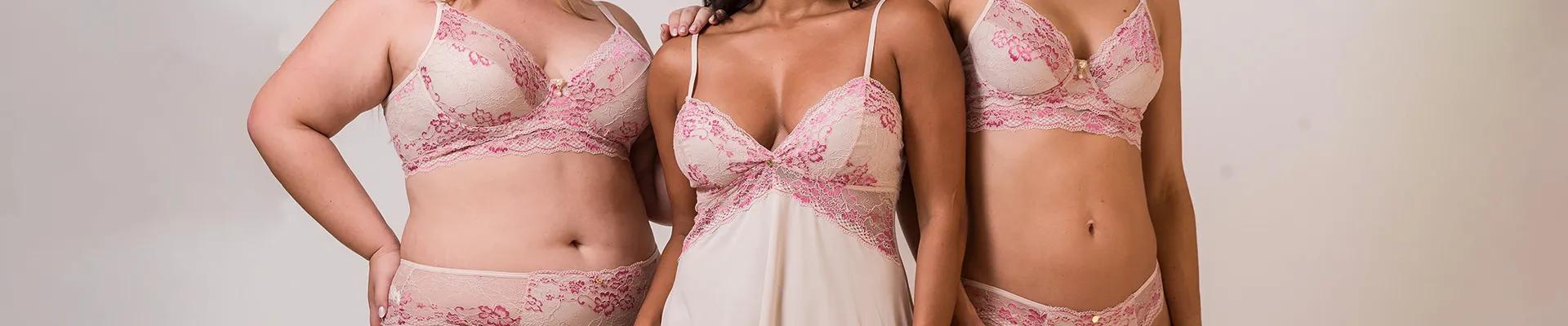 Linha Glamour: Sutiãs, Calcinhas e Lingeries